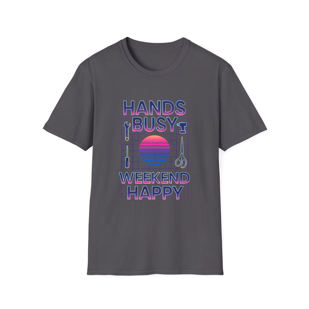 Busy Hands Neon Sign T-Shirt